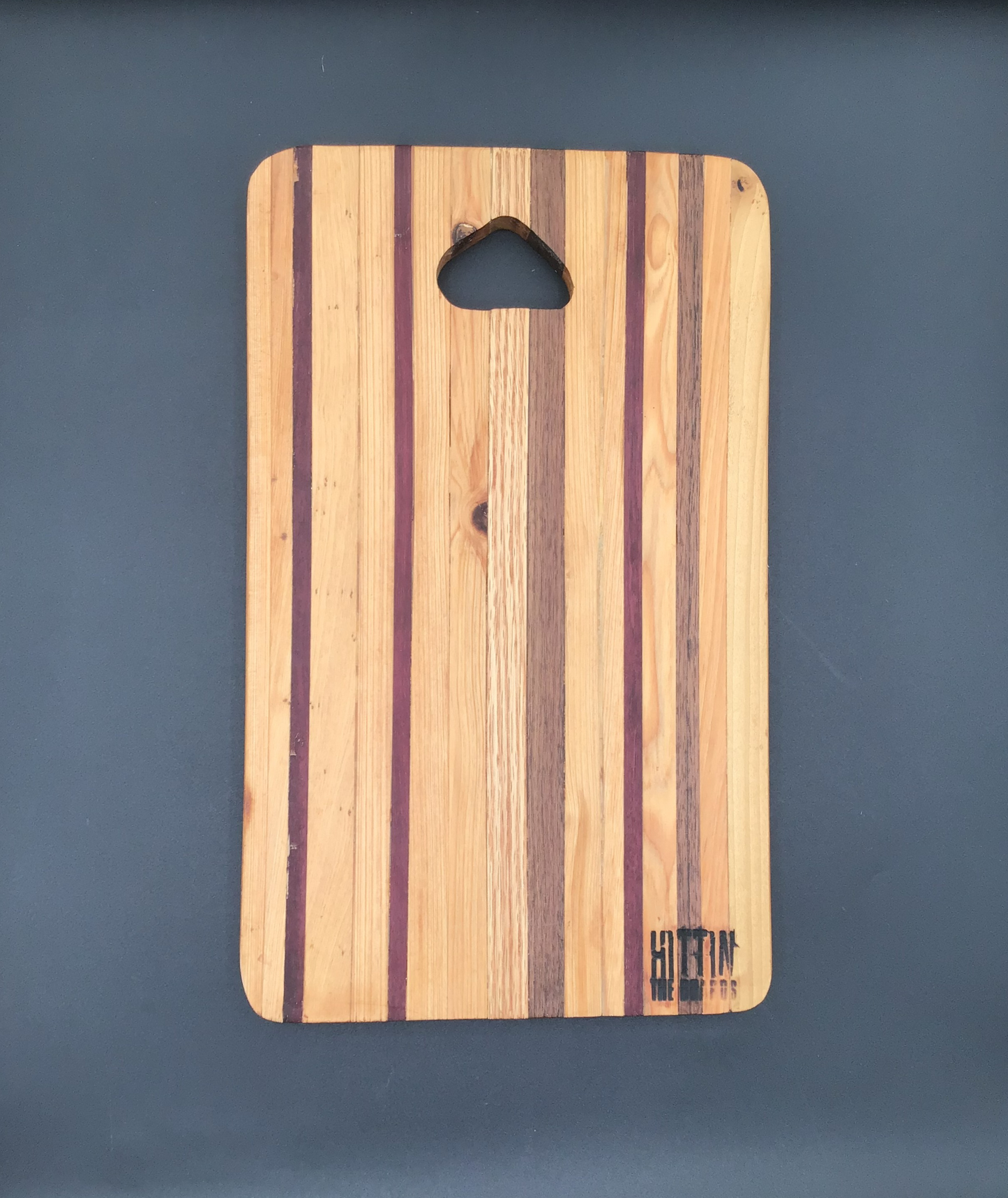 Medium Maple, Cherry, Walnut, Cypress, Purpleheart Board