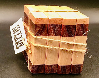 Maple / Purpleheart coasters