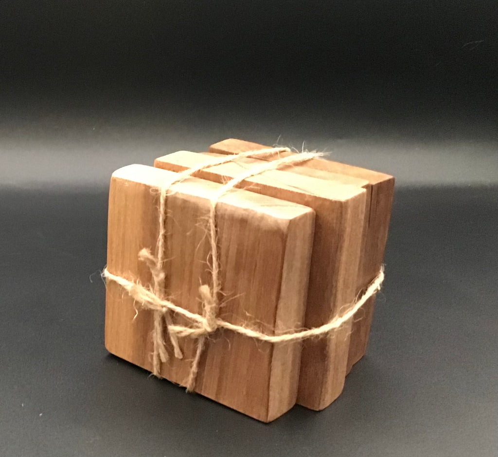 Walnut coasters