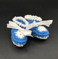 Heirloom Baby booties - Blue & White