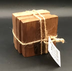Walnut coasters