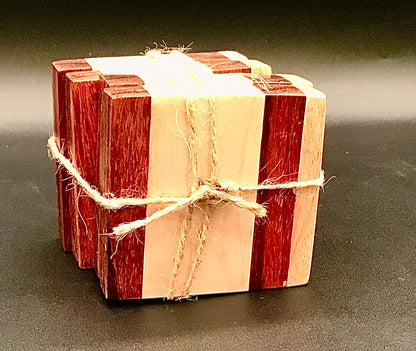 Maple / Purpleheart coasters
