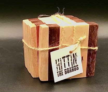 Maple / Purpleheart coasters