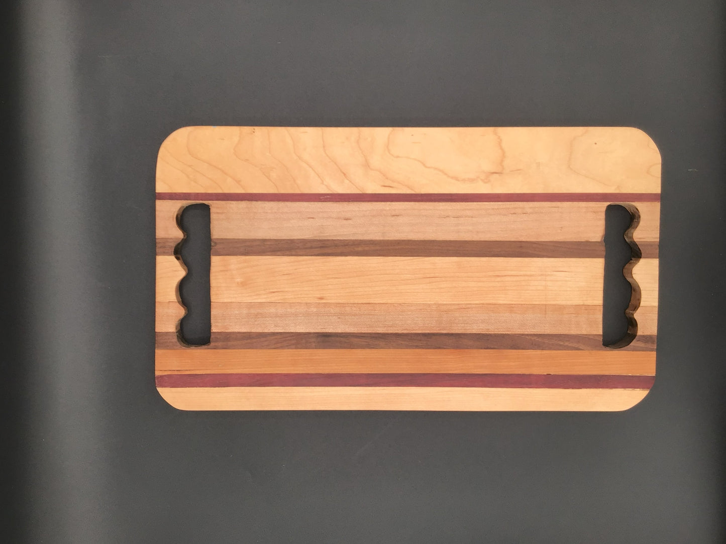 Medium Cutting Board with dual finger cutouts