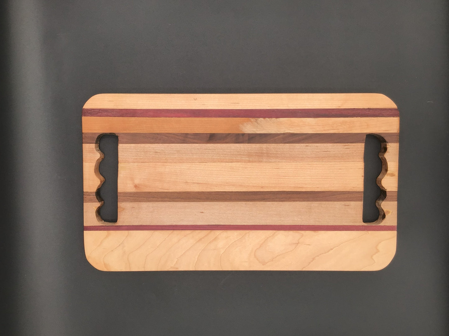 Medium Cutting Board with dual finger cutouts