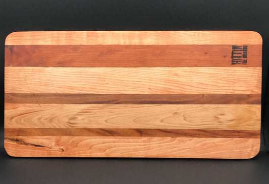 Large Cutting Board with Maple, Walnut and Cherry