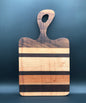 Handled Charcuterie/Cutting Board with Walnut, Maple and Cherry